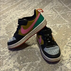 Nike Kids' Pink and Green Sneakers